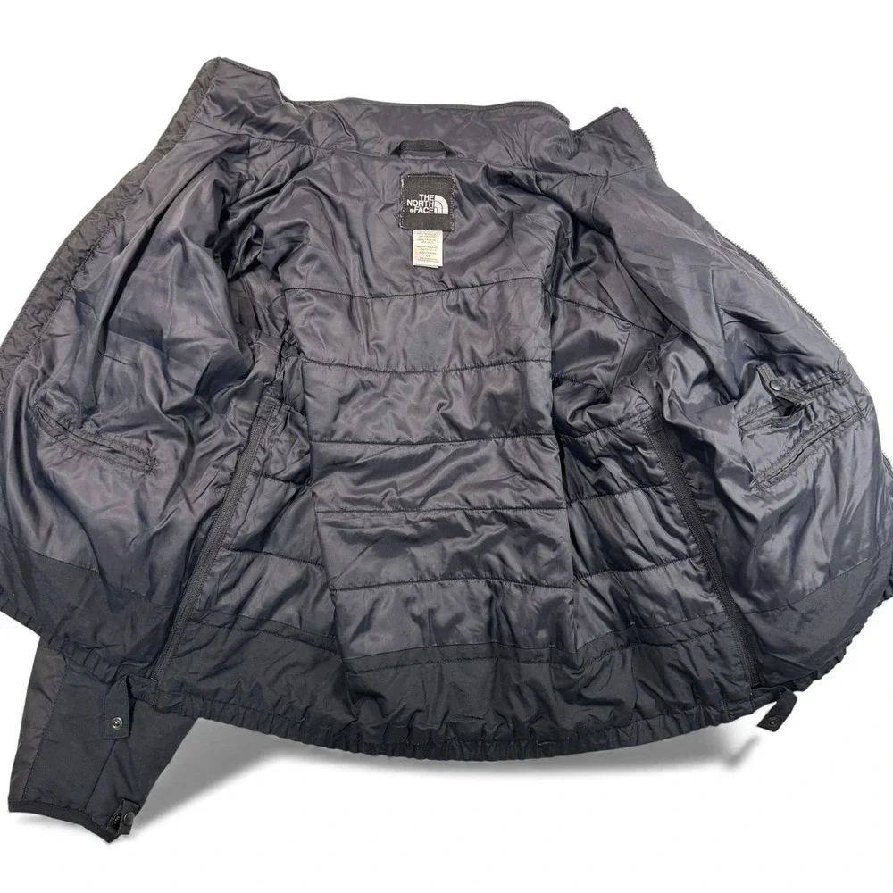 The North Face Mens Large Black Insulated Puffer Jacket Full Zip Vintage‎ Ski